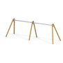 Miniaturka Four-seater swing frame with larch posts (2)