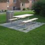 Real picture of Table & Bench Steel Construction